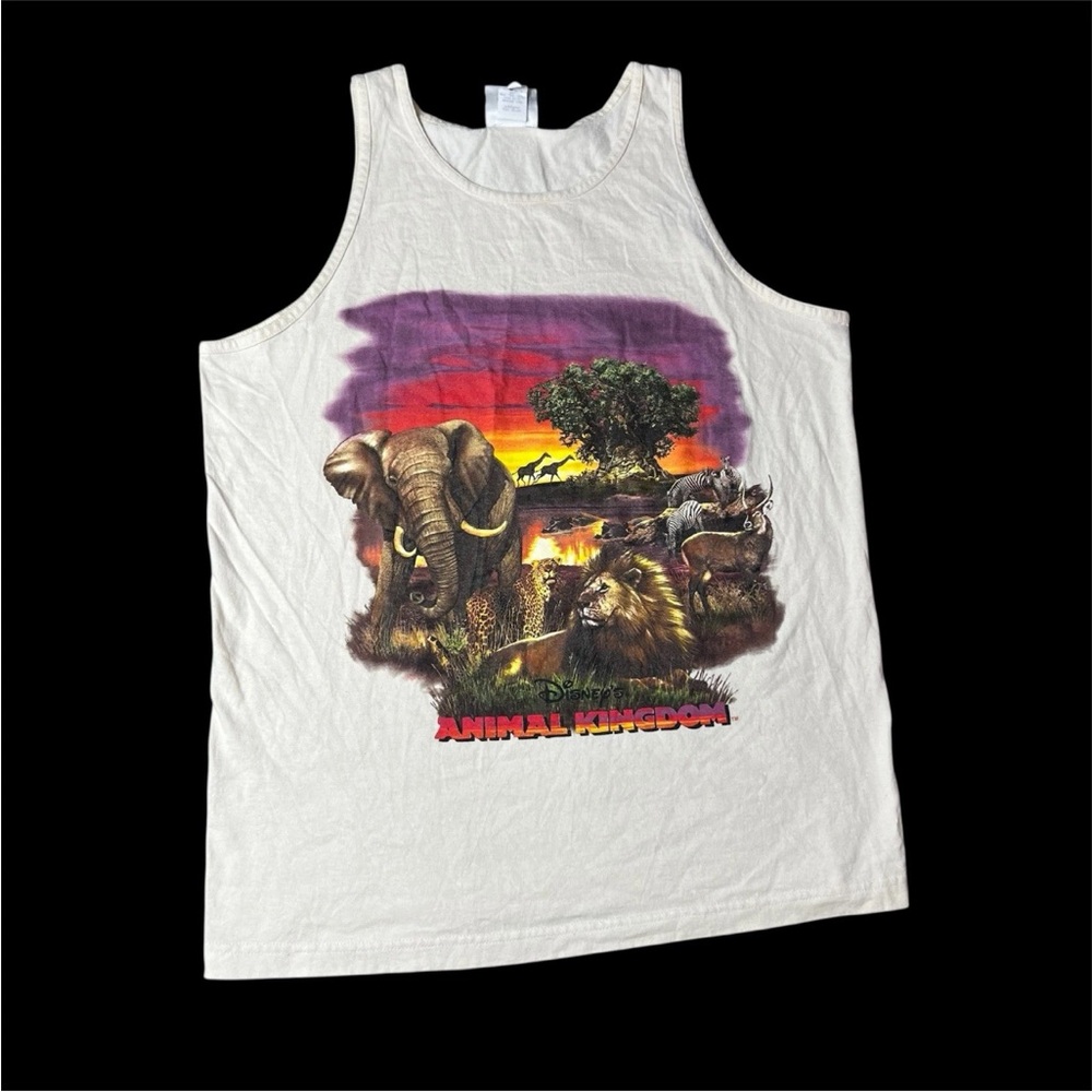 Vintage Made Usa Disney World Animal Kingdom Tank Top